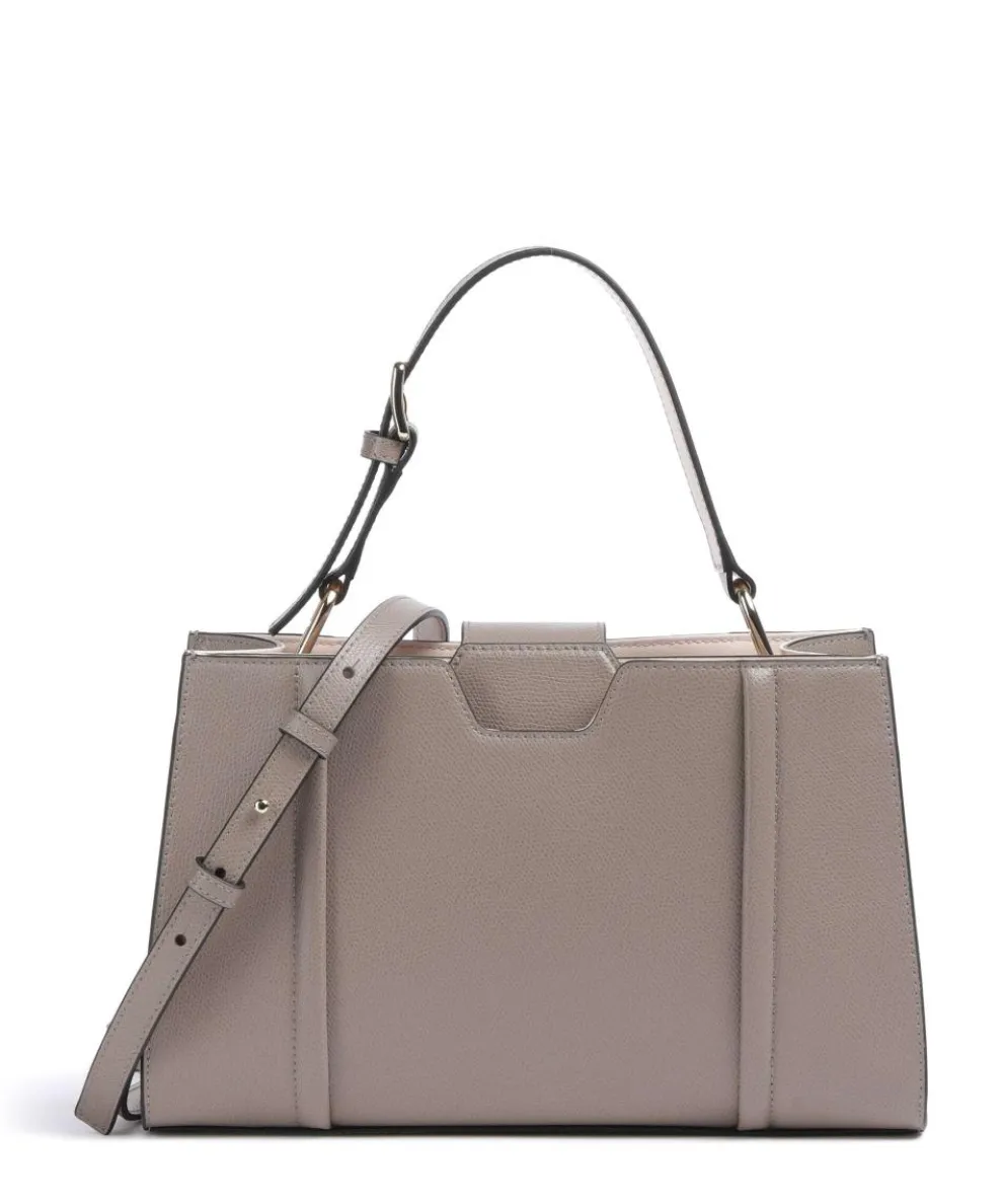 Riva M Handbag grained cow leather taupe