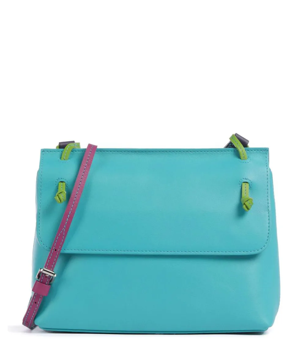 Rio Crossbody bag grained leather turquoise