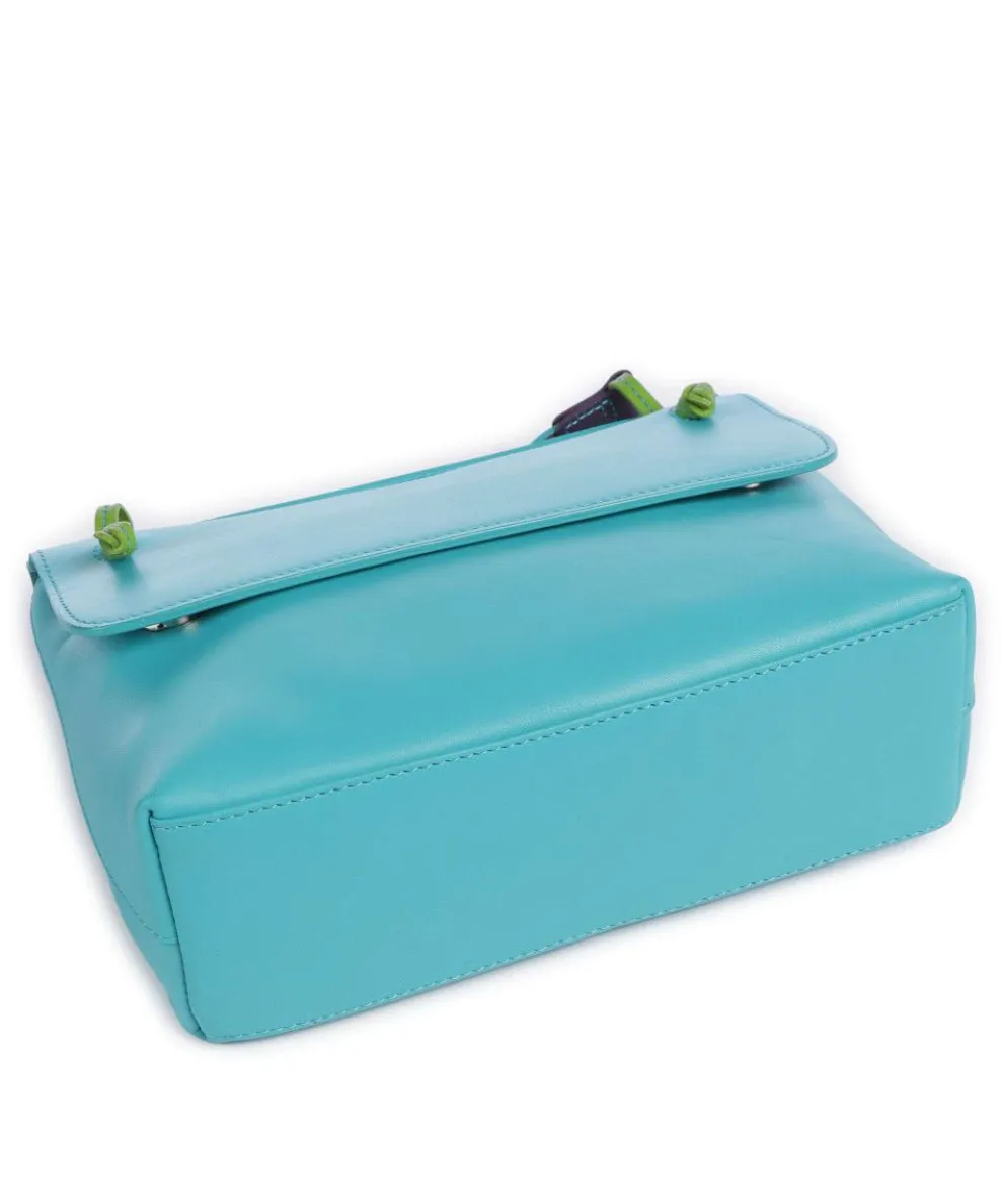 Rio Crossbody bag grained leather turquoise