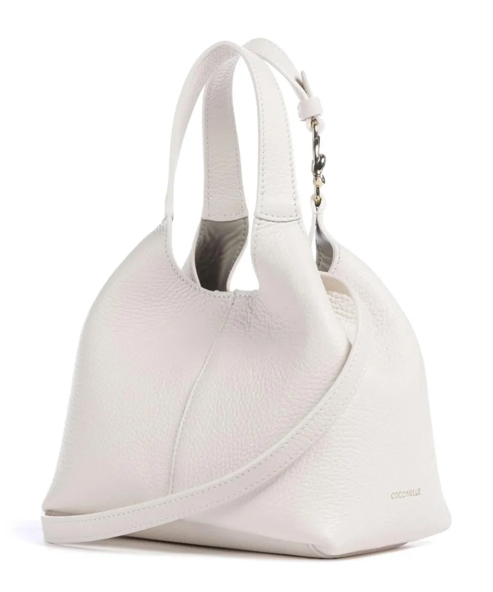 C-Easy Handbag grained leather white