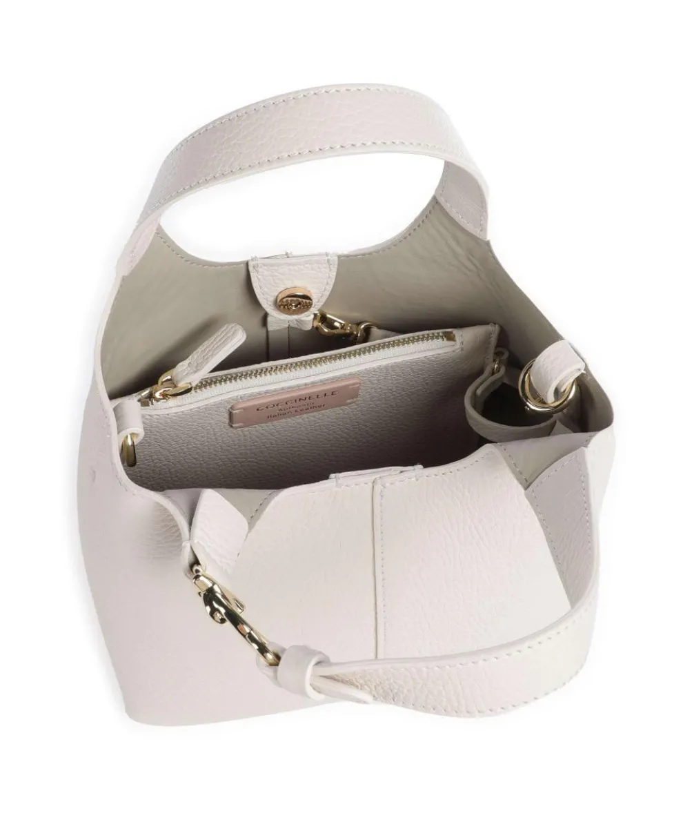 C-Easy Handbag grained leather white