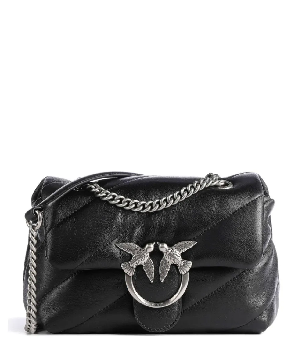 Love Puff Mini Shoulder bag sheepskin leather black