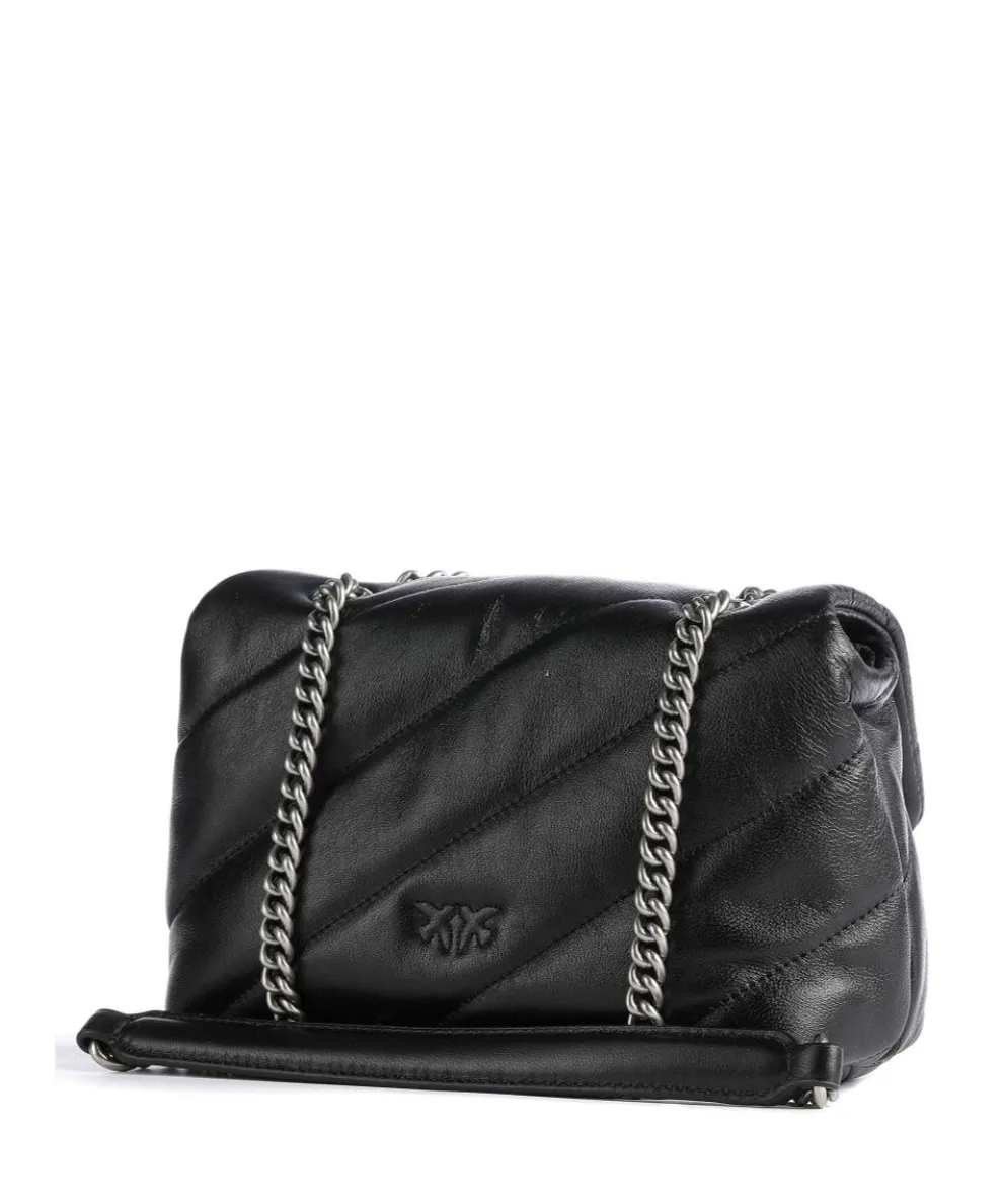 Love Puff Mini Shoulder bag sheepskin leather black