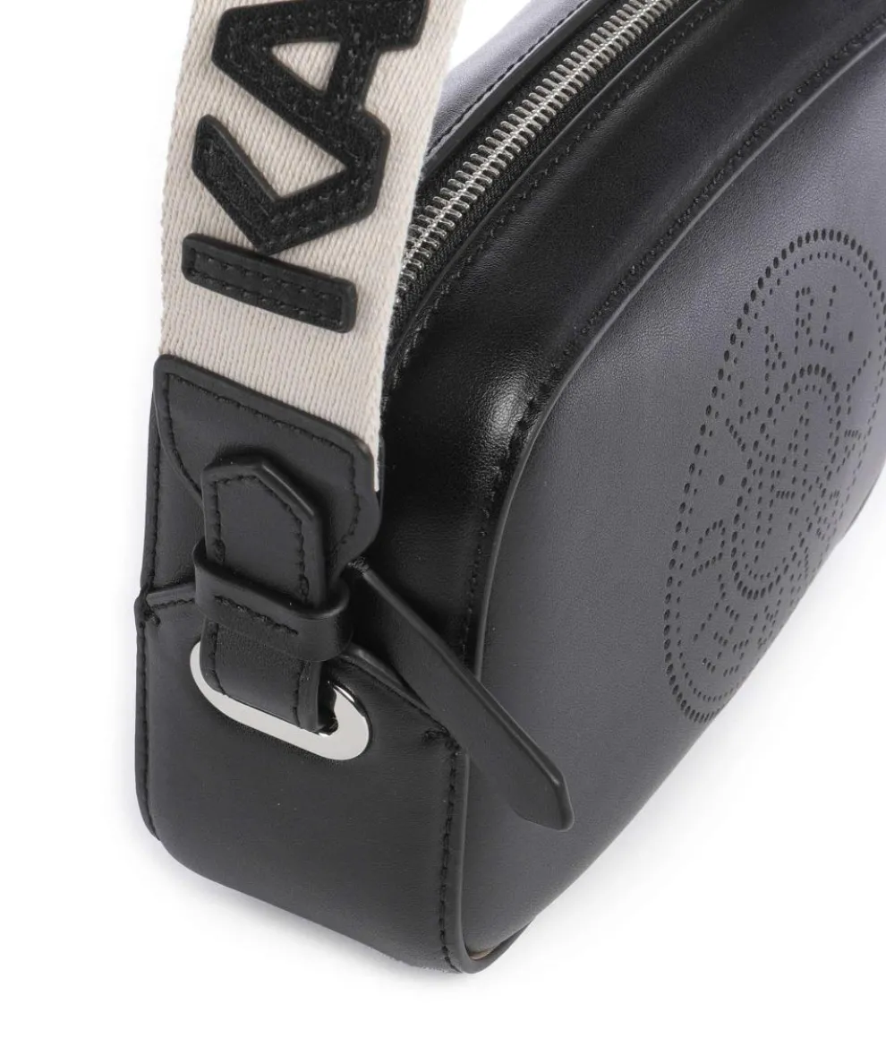 K/Circle Crossbody bag fine grain cow leather black