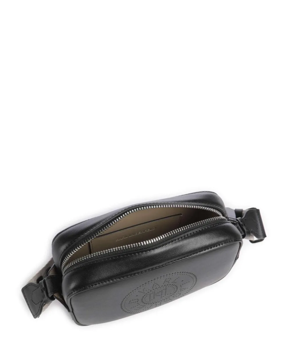 K/Circle Crossbody bag fine grain cow leather black