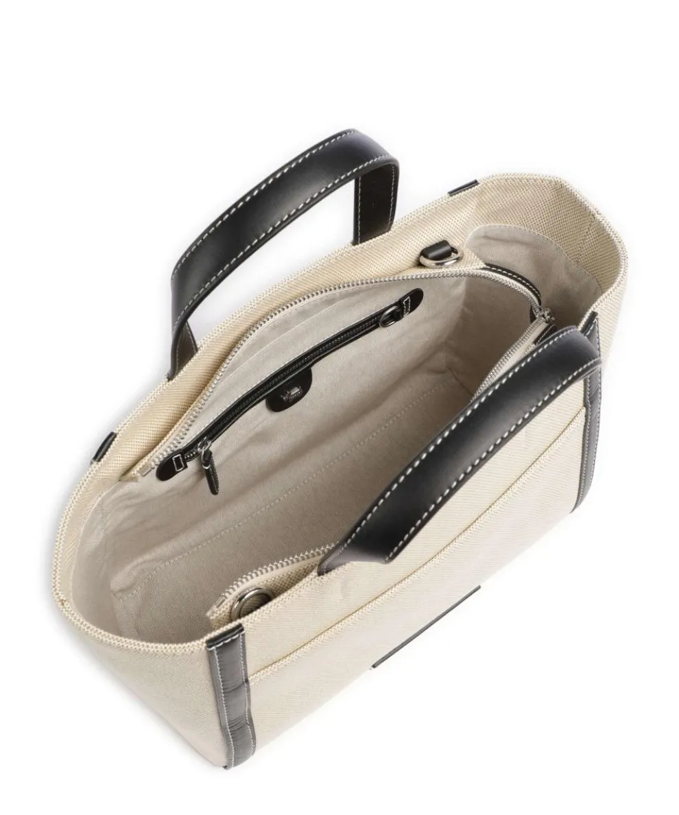 Oak Street Handbag canvas beige/black