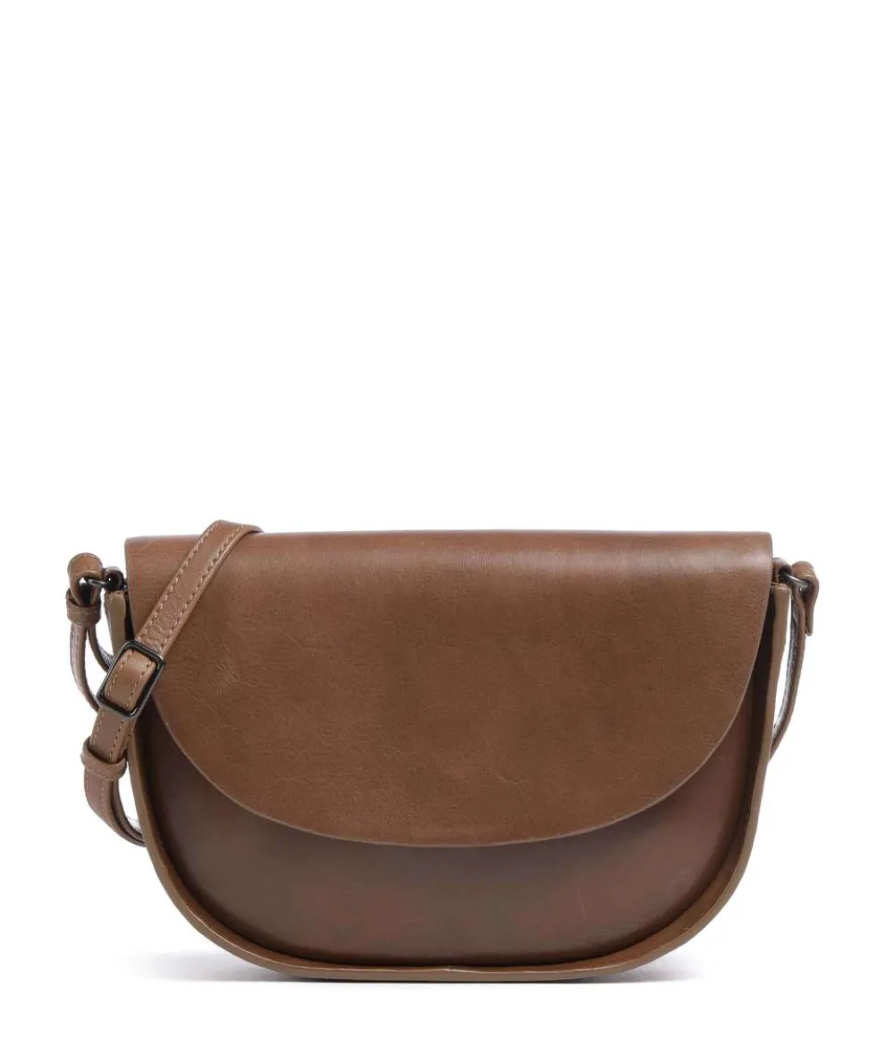 Claudette Crossbody bag fine grain cow leather brown