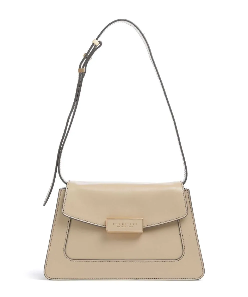 Ginevra Shoulder bag fine grain cow leather beige