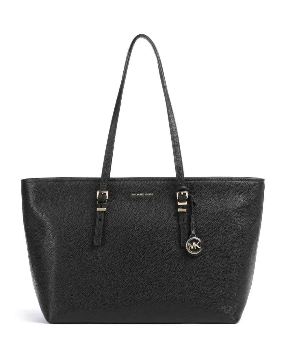 Quinn Large Tote bag fine grain cow leather black
