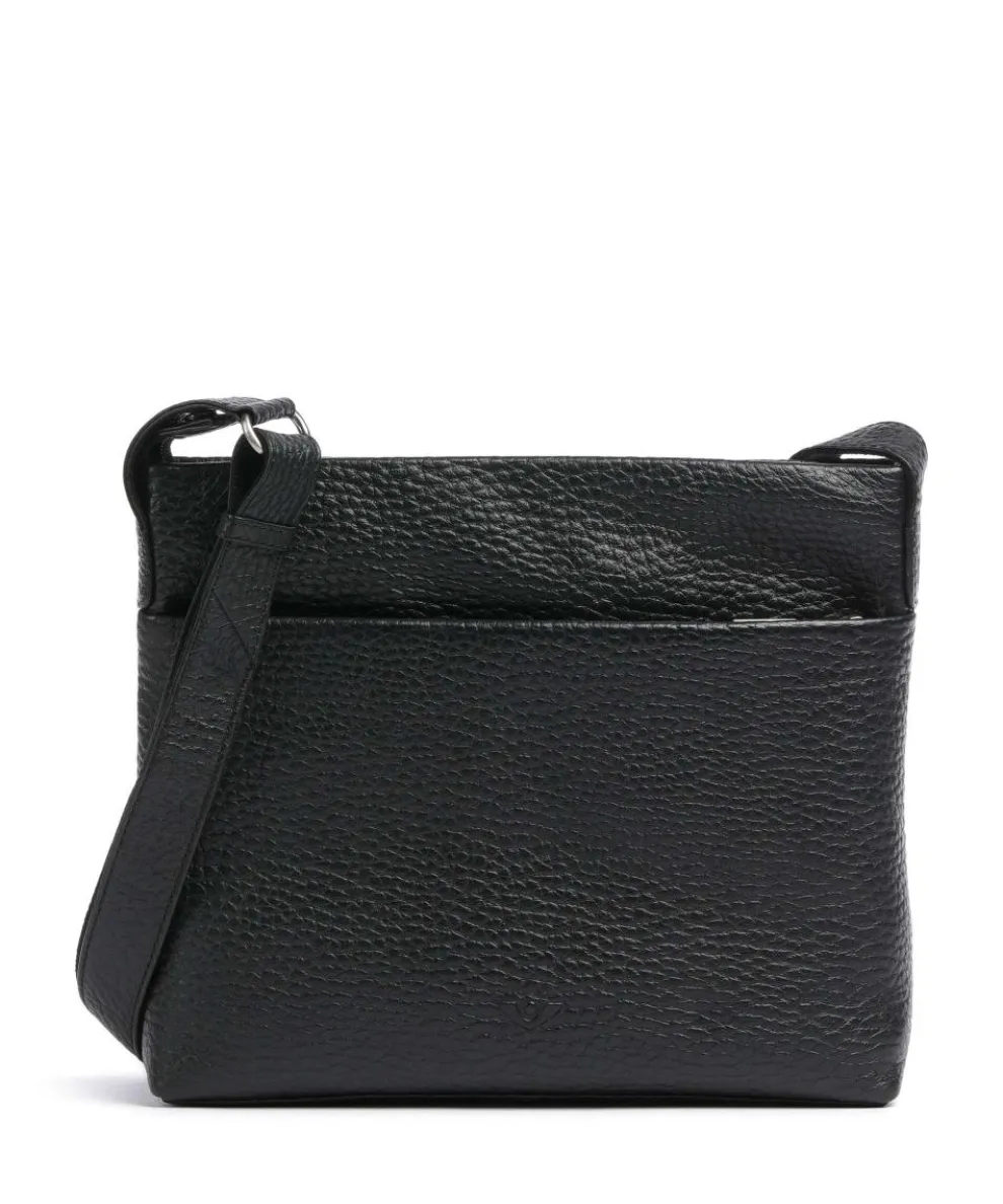 Hirsch Bristol Crossbody bag grained leather black