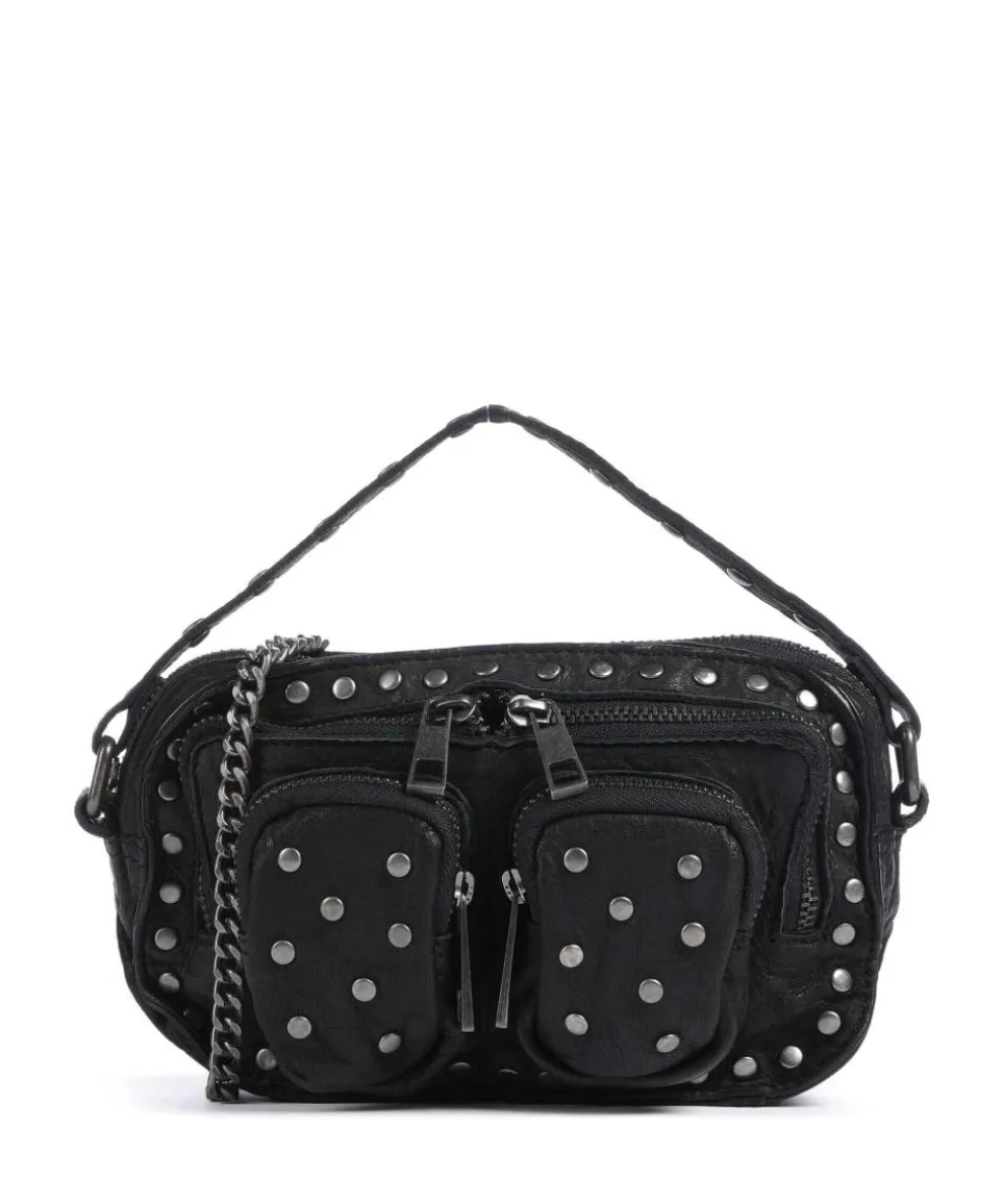 Washed Helena Crossbody bag grained leather black