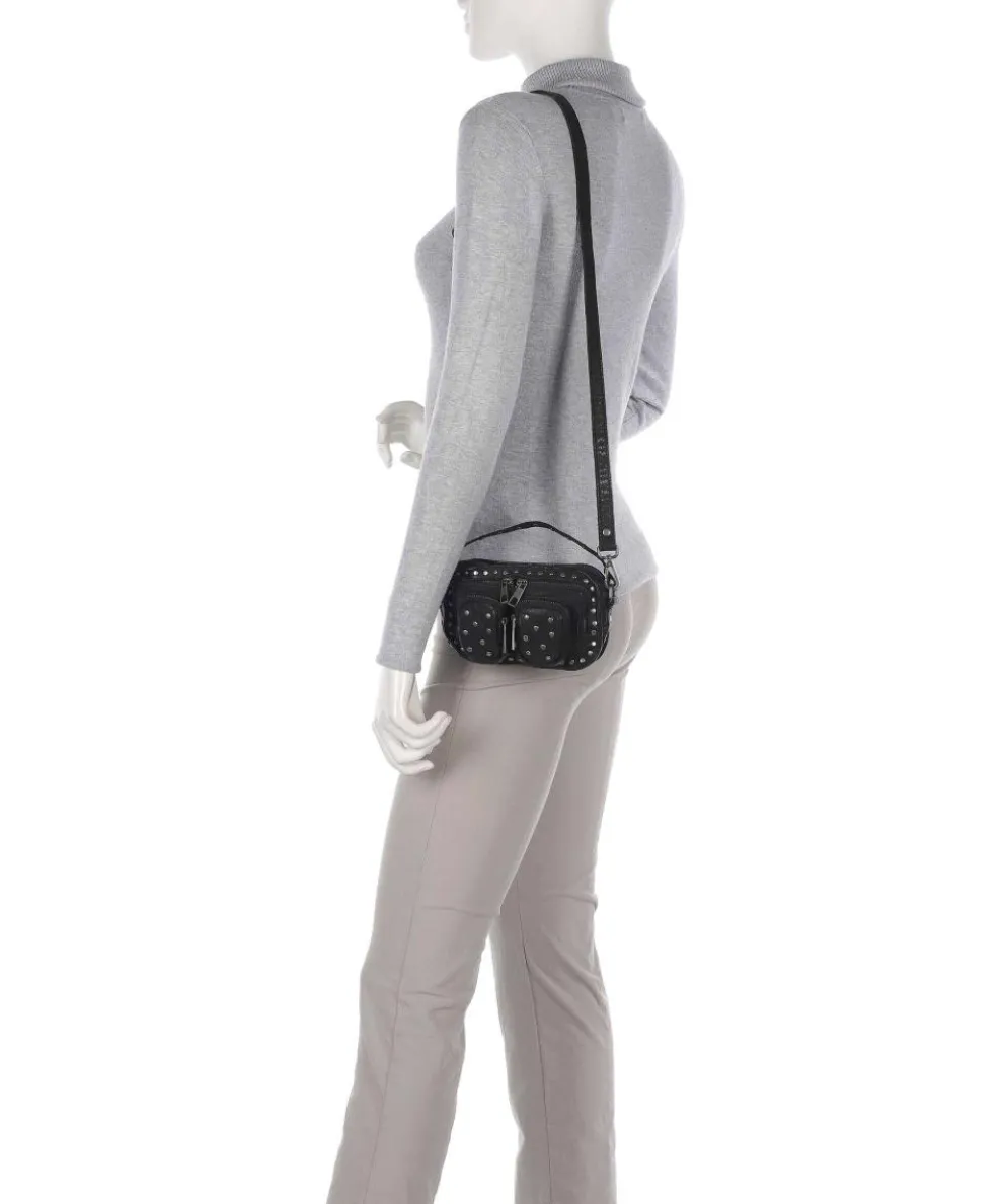 Washed Helena Crossbody bag grained leather black