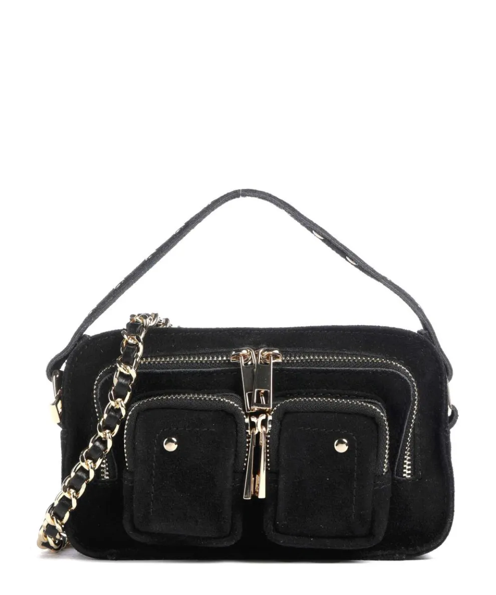 Suede Helena Crossbody bag brushed leather black