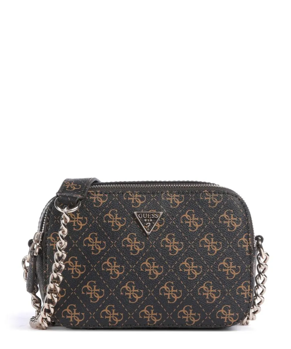 Noelle Q Logo Crossbody bag imitation leather dark brown