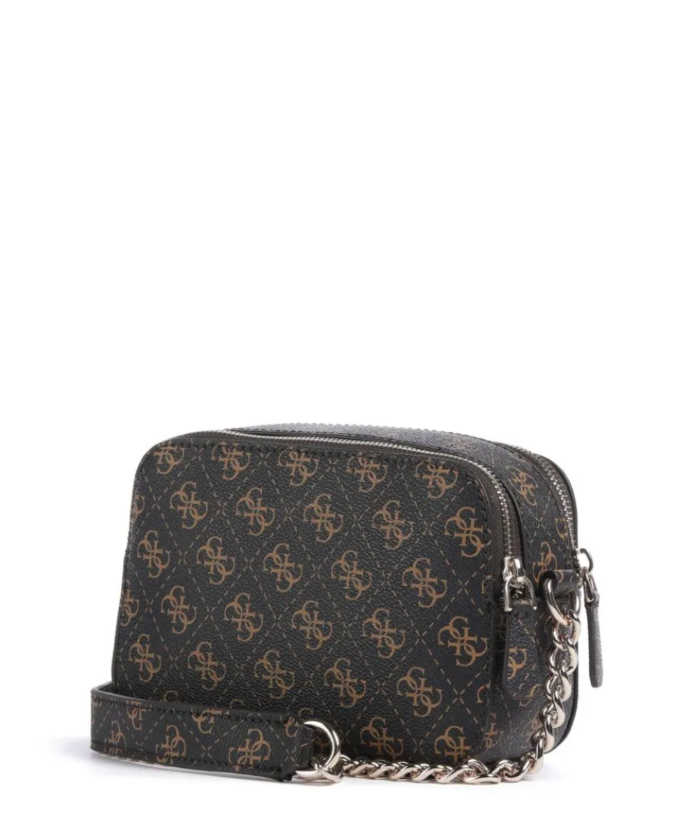 Noelle Q Logo Crossbody bag imitation leather dark brown