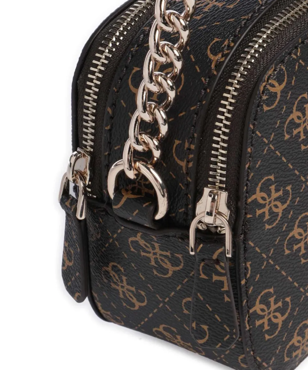 Noelle Q Logo Crossbody bag imitation leather dark brown