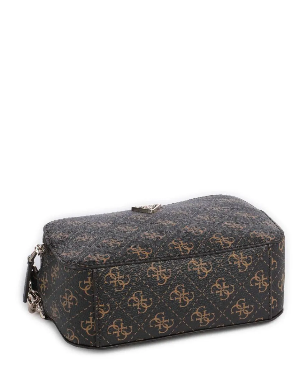 Noelle Q Logo Crossbody bag imitation leather dark brown