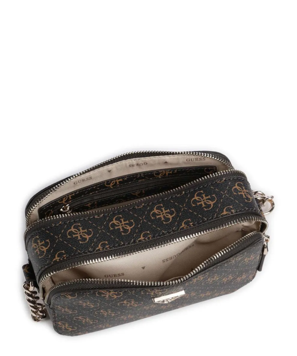 Noelle Q Logo Crossbody bag imitation leather dark brown