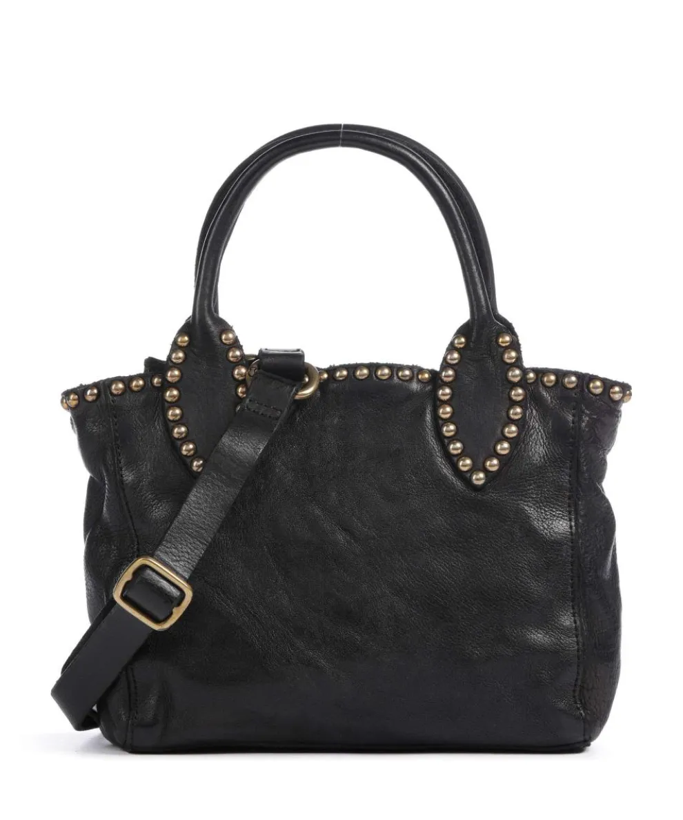 Crossbody bag grained cow leather black