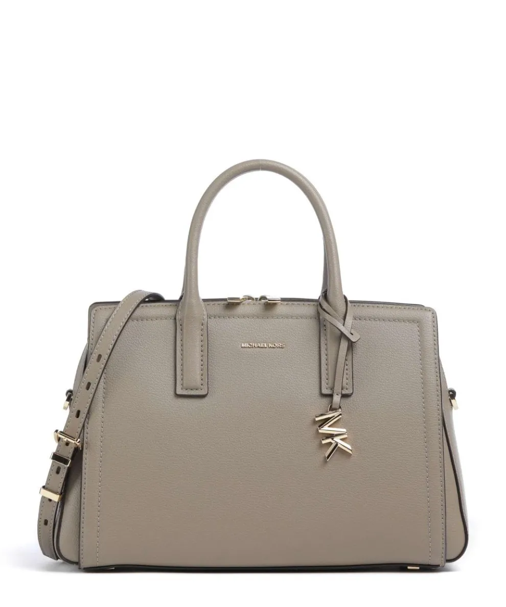 Laila Handbag grained cow leather taupe