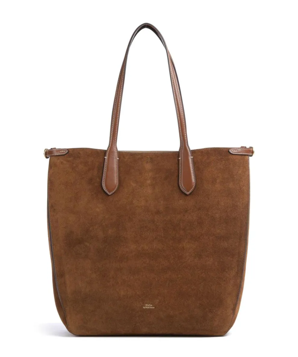 Bellport Large Tote bag brushed cow leather brown