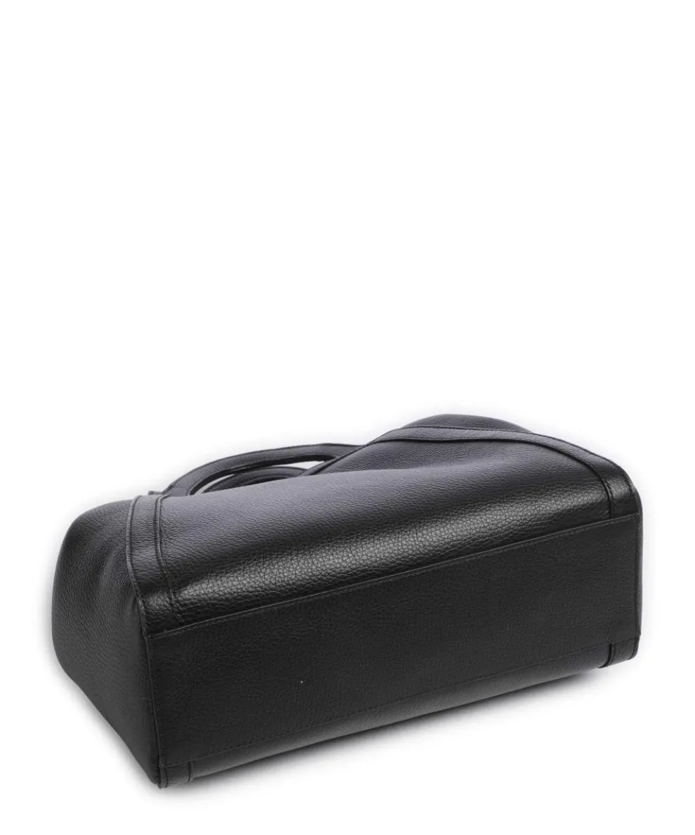 Amalia Tote bag grained leather black