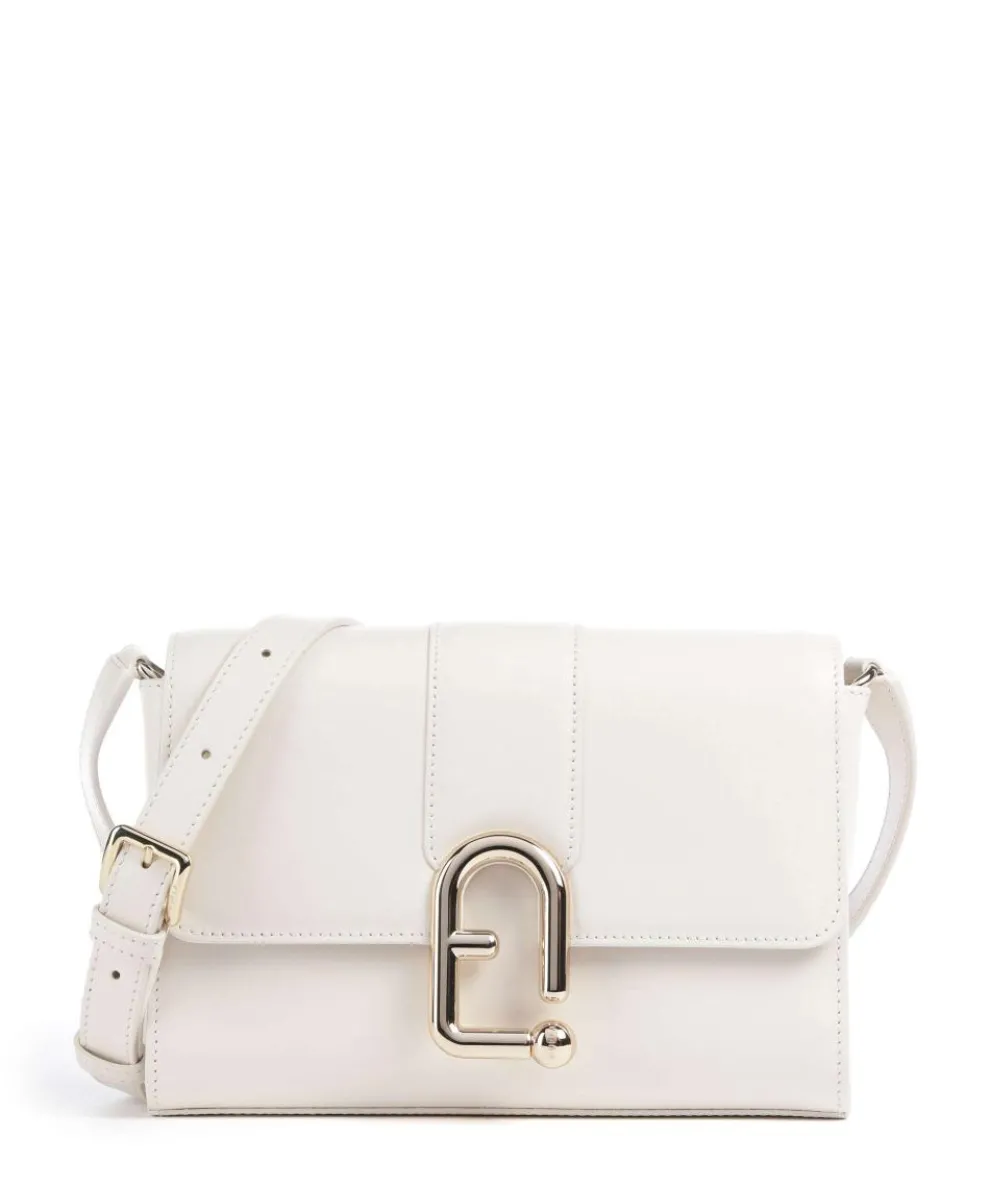 Nuvola S Crossbody bag fine grain leather ivory