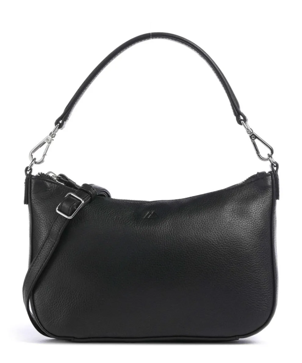 Remona Crossbody bag grained cow leather black