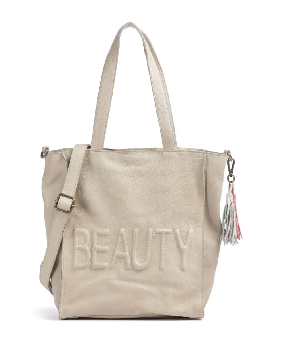 Paoliweg 1 Tote bag grained cow leather beige