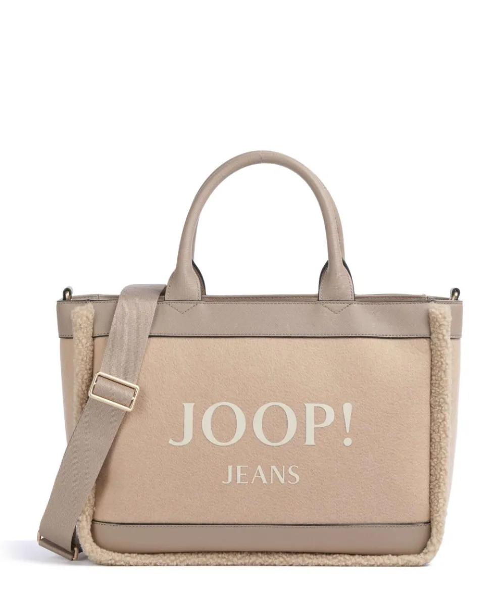 Jeans Calduccio Yvette Handbag imitation leather, fabric beige