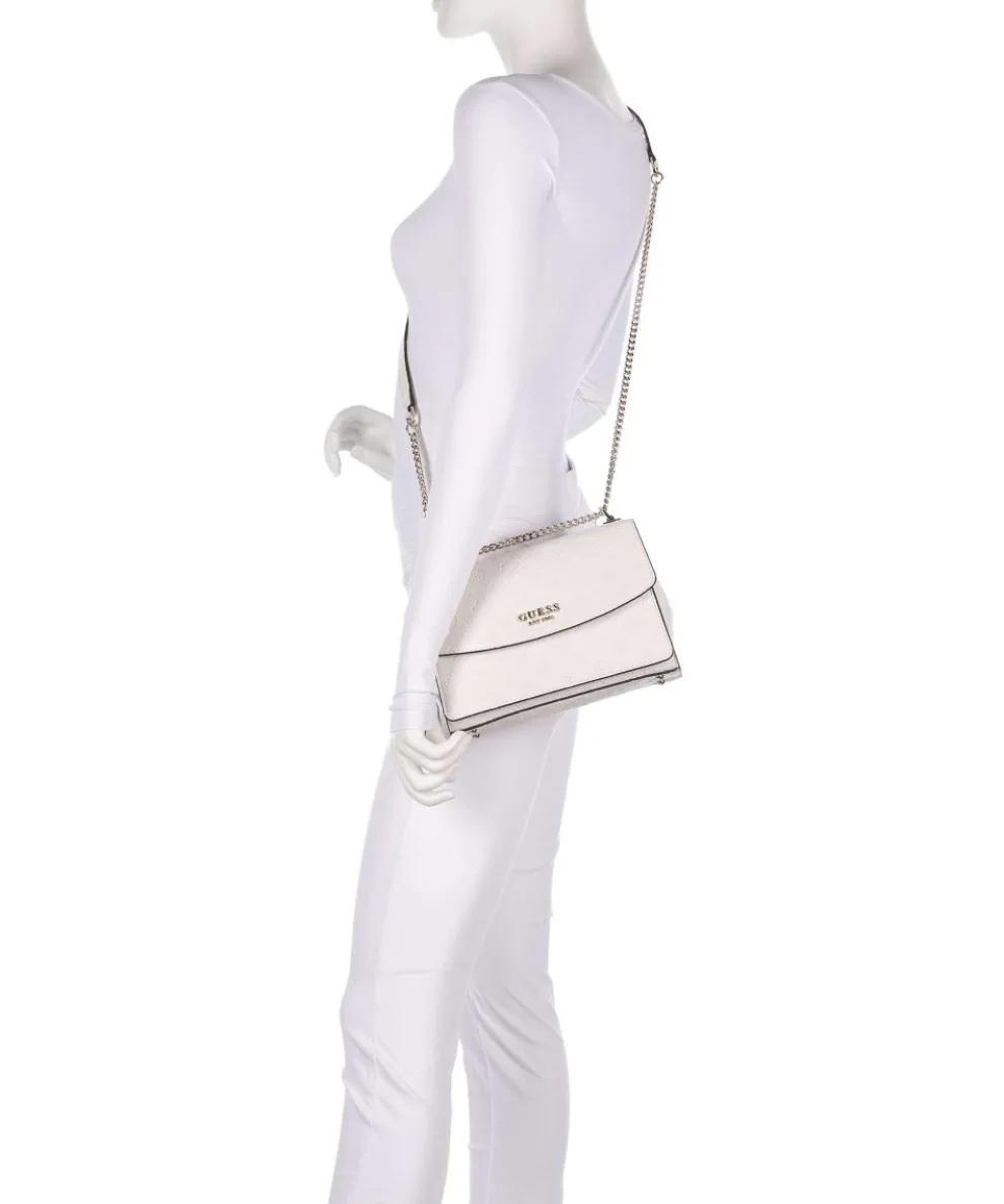 Phoebe Peony Debossed Shoulder bag imitation leather cream