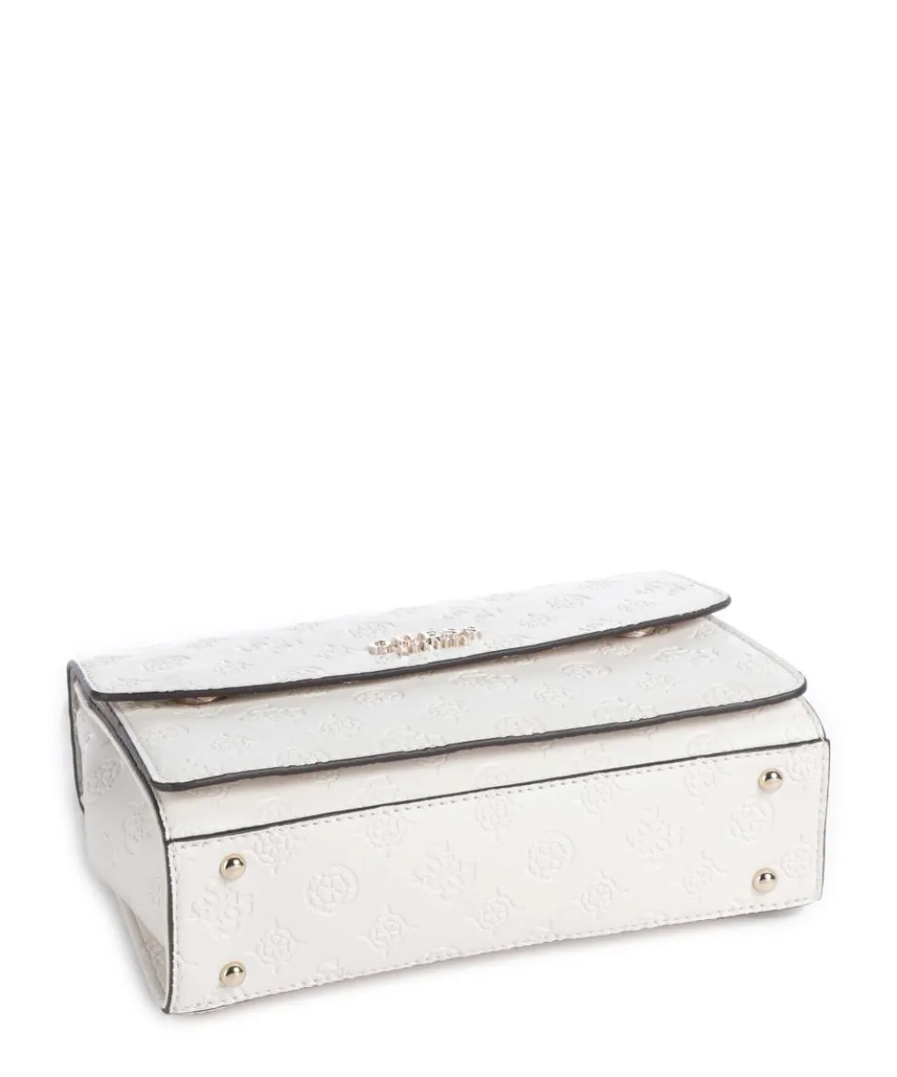 Phoebe Peony Debossed Shoulder bag imitation leather cream