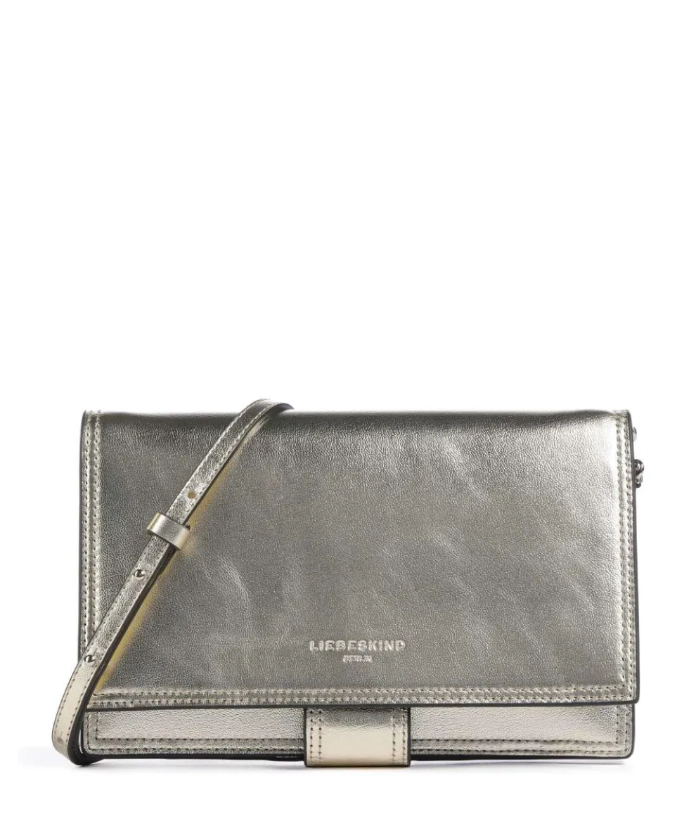 Lisa Metallic S Crossbody bag grained leather gold