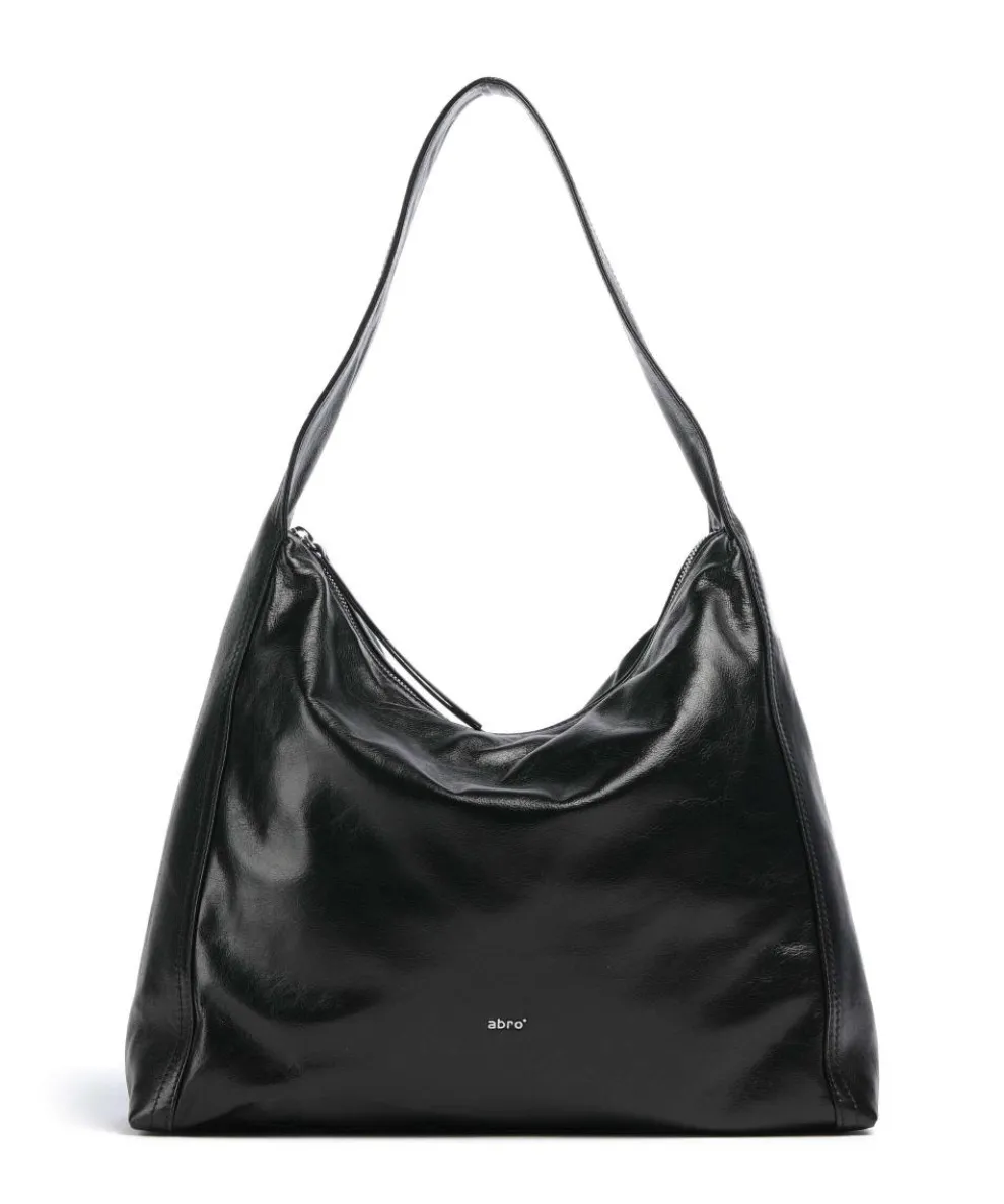 Dioniso Amber Hobo bag fine grain leather black