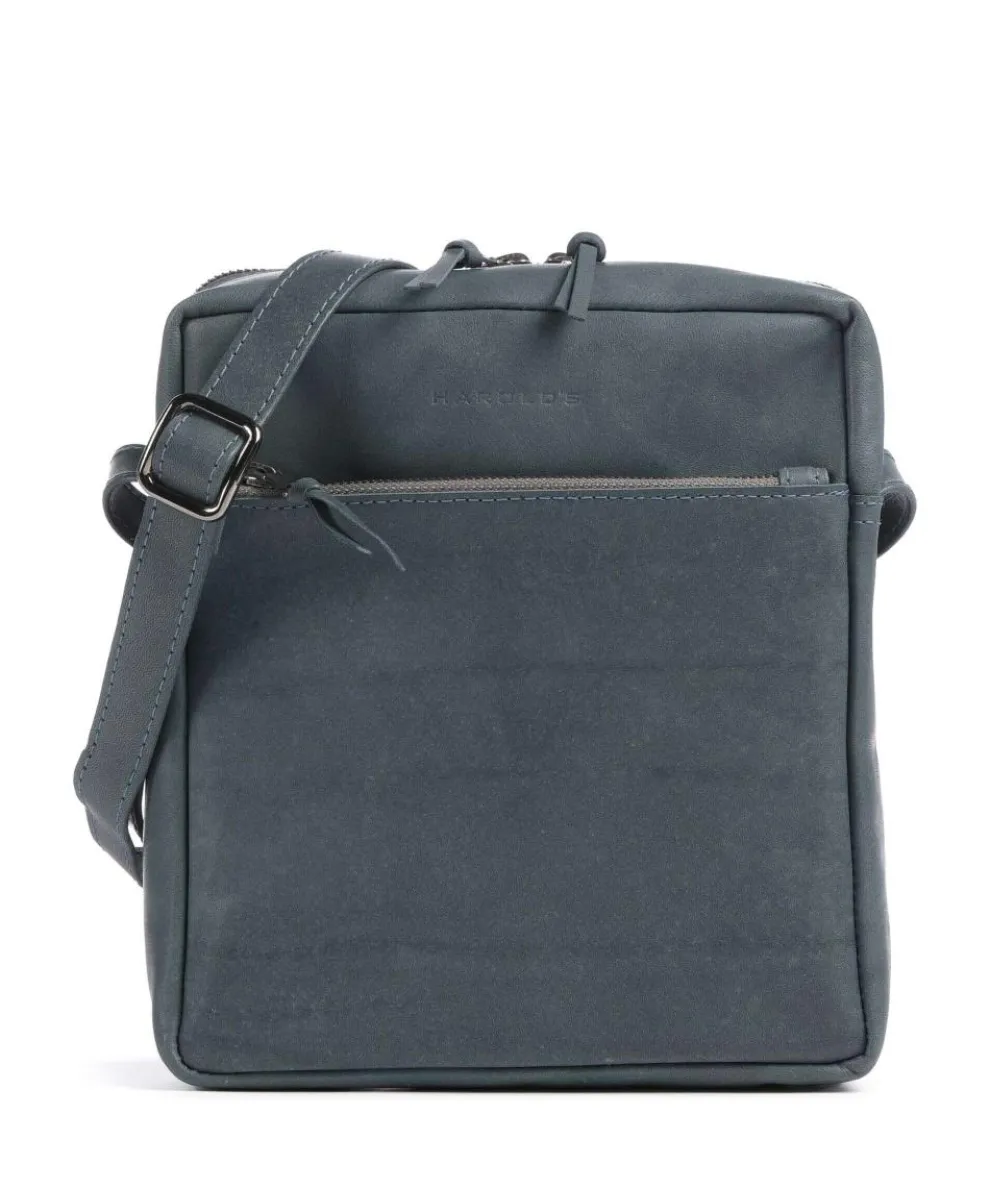 Bague M Crossbody bag soft cow leather blue-grey