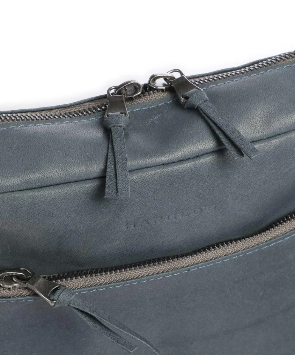 Bague M Crossbody bag soft cow leather blue-grey