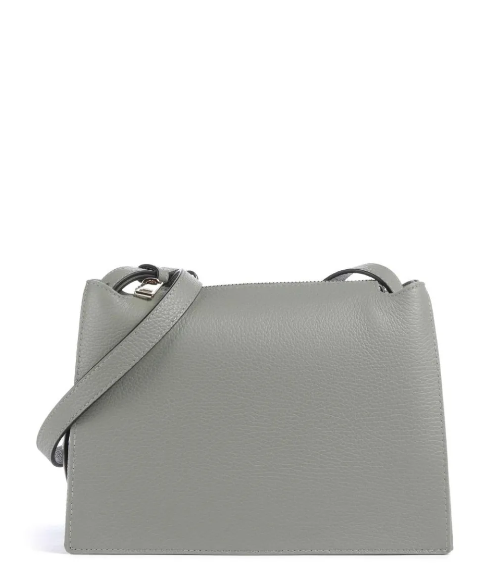 Nuvola S Crossbody bag grained leather greygreen