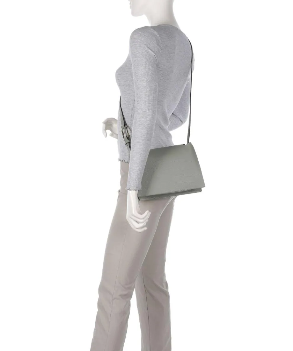 Nuvola S Crossbody bag grained leather greygreen