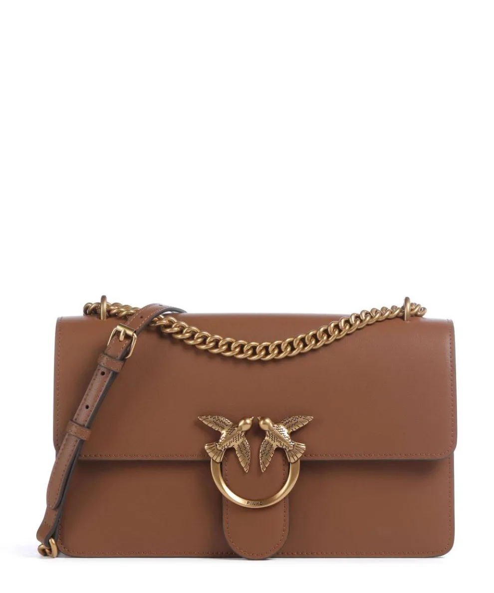 Love One Classic Shoulder bag fine grain cow leather brown