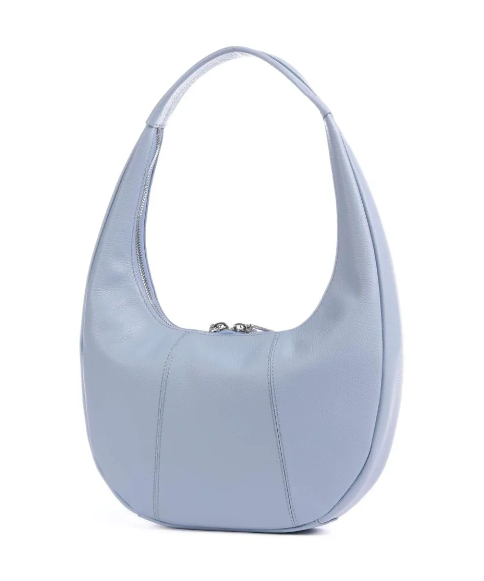 Juliette Hobo bag grained cow leather light blue