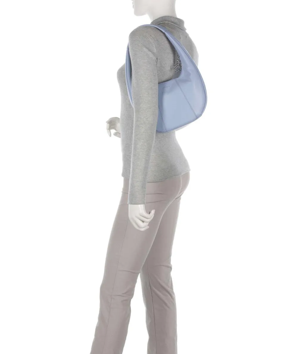 Juliette Hobo bag grained cow leather light blue