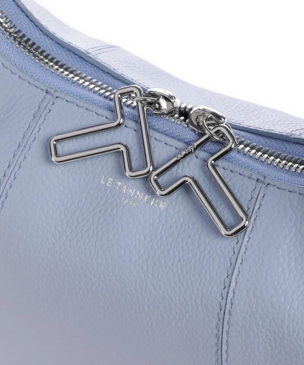 Juliette Hobo bag grained cow leather light blue