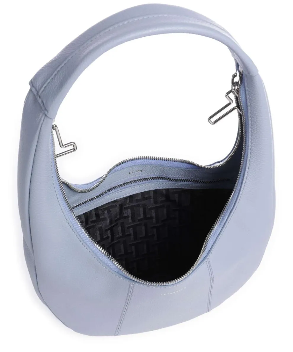 Juliette Hobo bag grained cow leather light blue