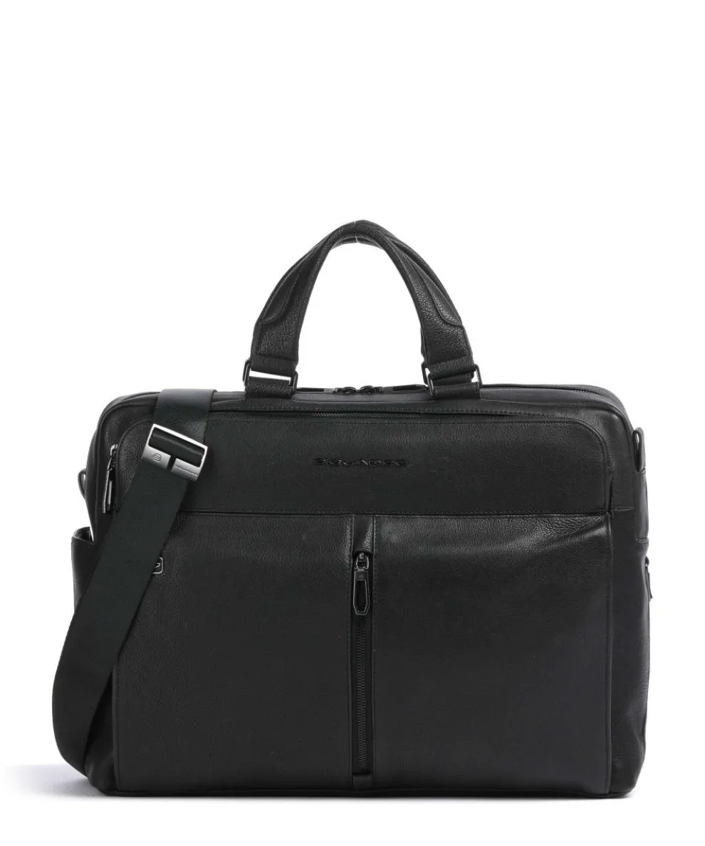 Wollem Briefcase 15″ grained cow leather black