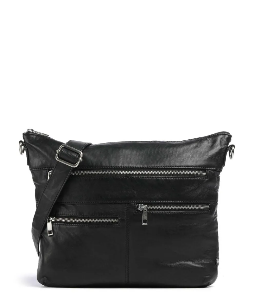 Power Field Crossbody bag sheepskin leather black