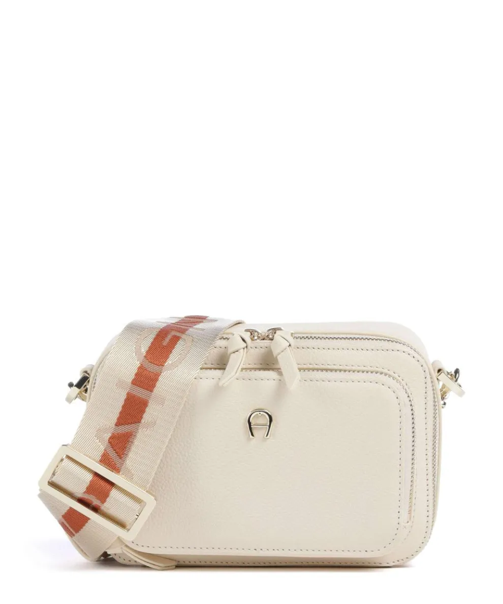 Zita S Crossbody bag grained cow leather cream