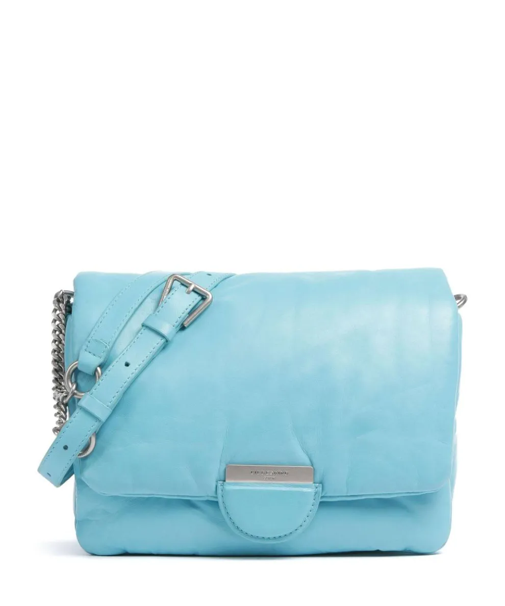 Helene Lamb Gstaad M Shoulder bag fine grain leather light blue