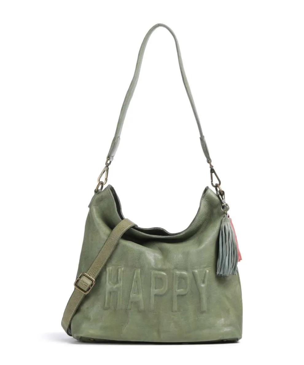 Paoliweg 2 Shoulder bag grained leather green