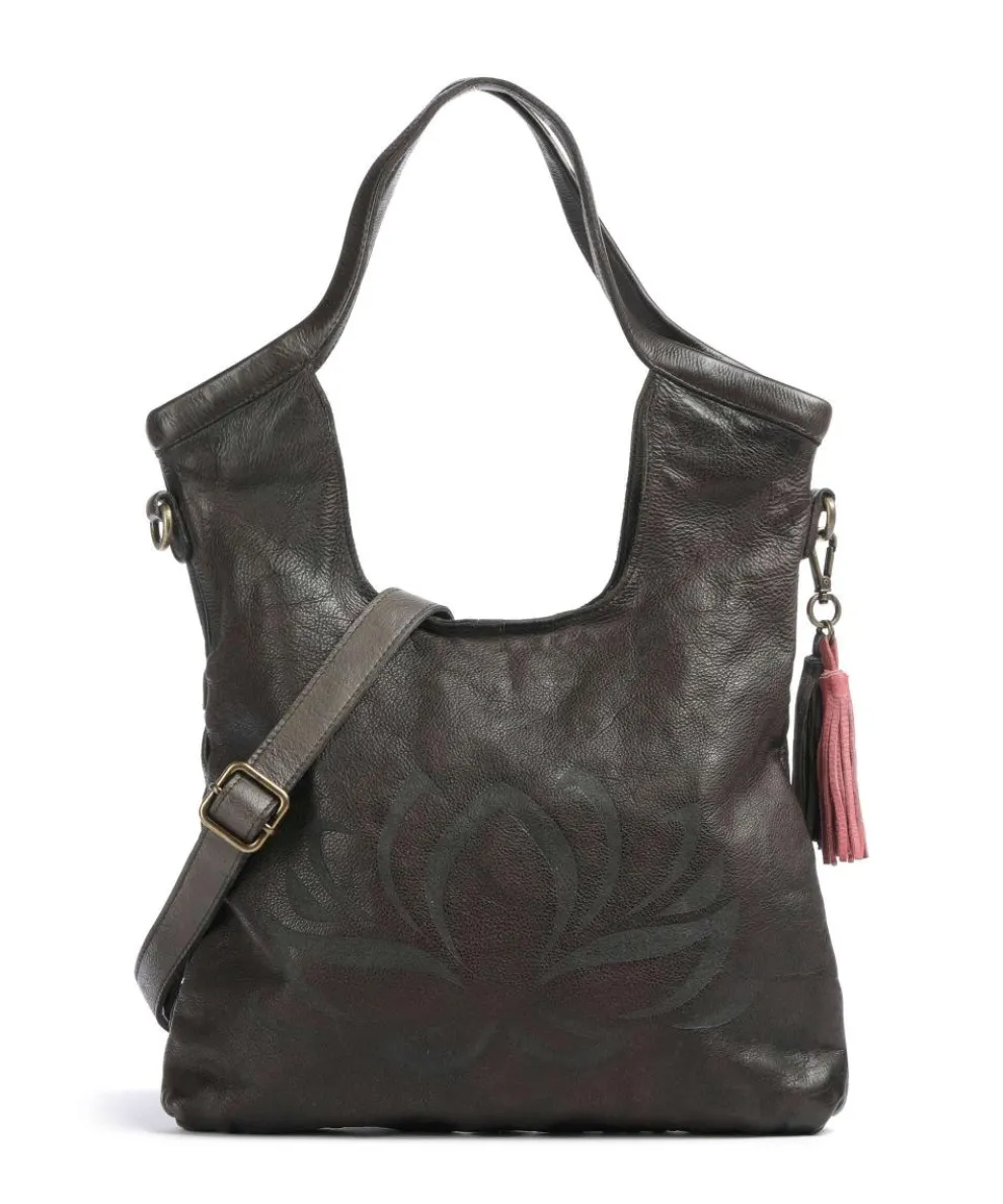 Freundgasse 2 Tote bag grained leather dark green