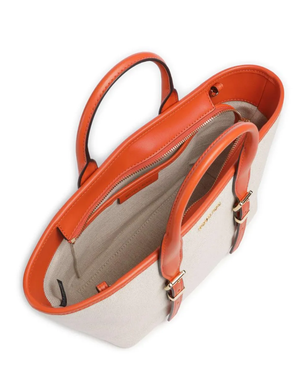Moore Handbag canvas beige/orange